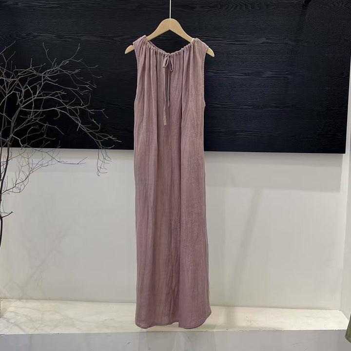 Damer Elegant Maxikjole med Sløjfe-Detalje Stilla