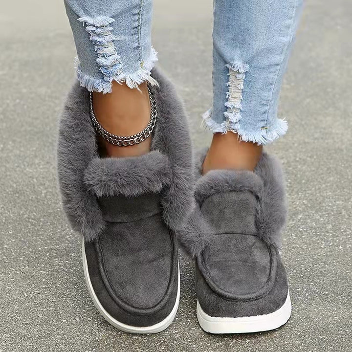 Dame Behagelige Flauschnetz Slippers med skridsikker sål og åndbart foer Stilla