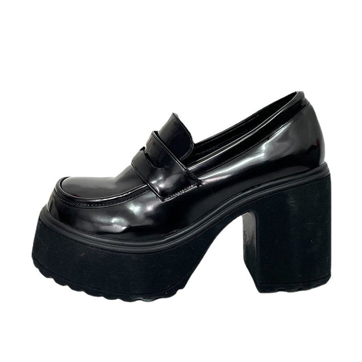 Dame Chunky Loafers med lagdelt plateau og elegant blokhæl Stilla