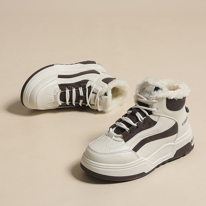 Dame Thermo Sneakers med foret skaft og skridsikker sål Stilla