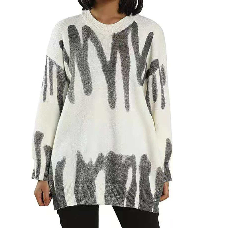 Kvinders oversized sweater med moderne gradient Stilla