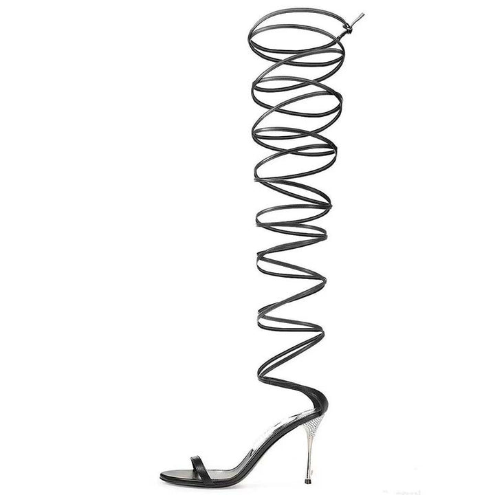 Femme Spiral Snøring Højhælede Sandaler Stilla