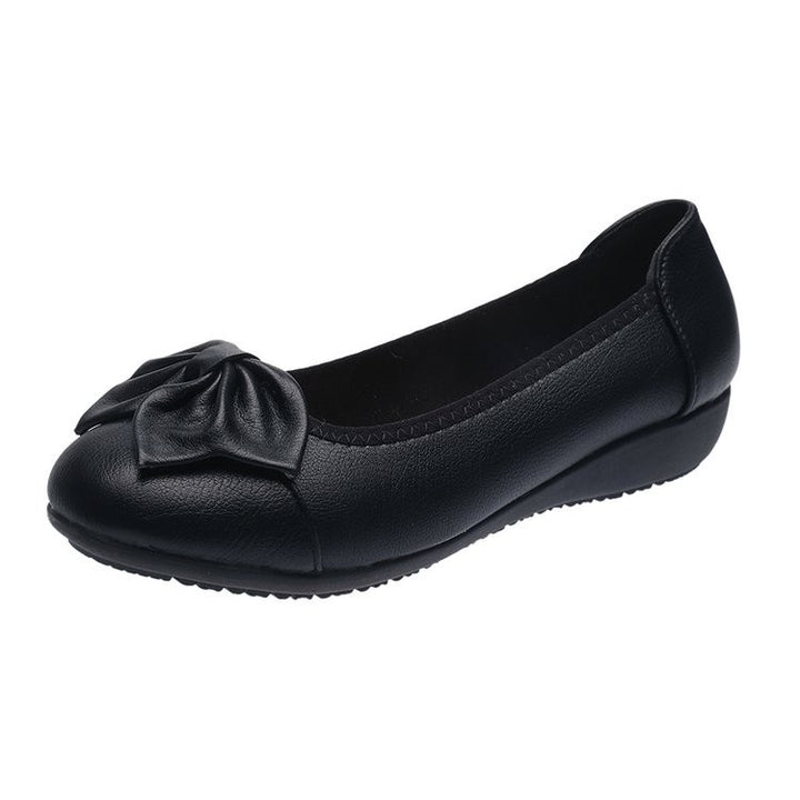 Dame Ballerinas med dekorativt sløjfe-detalje og komfortabel indersål Stilla