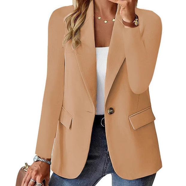 Dame Elegant Oversized Blazer med talje og praktiske lommer Stilla
