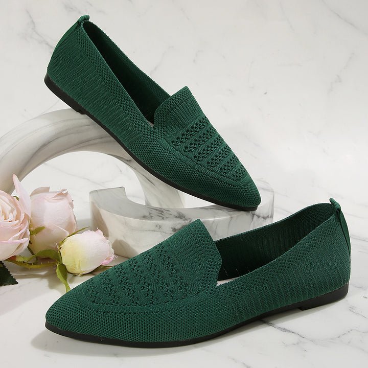 Dame Slip-ons med åndbart strikkemateriale Stilla