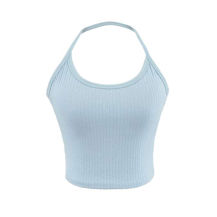 Dame Sporty Tanktop med fin ribstruktur og racerback-design Stilla