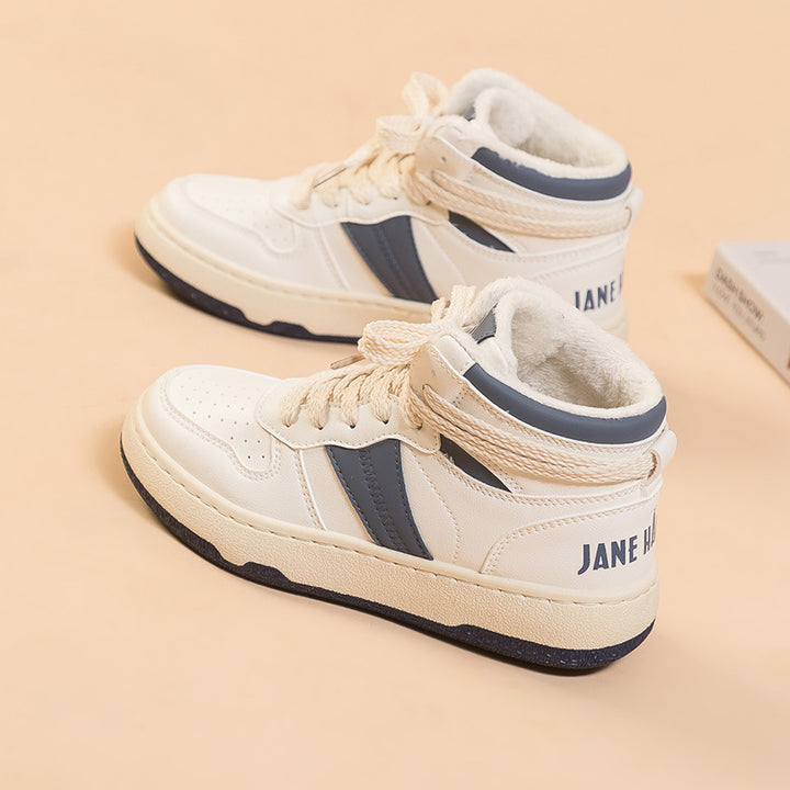Dame højformat sneakers med åndbart overmateriale og piget design Stilla