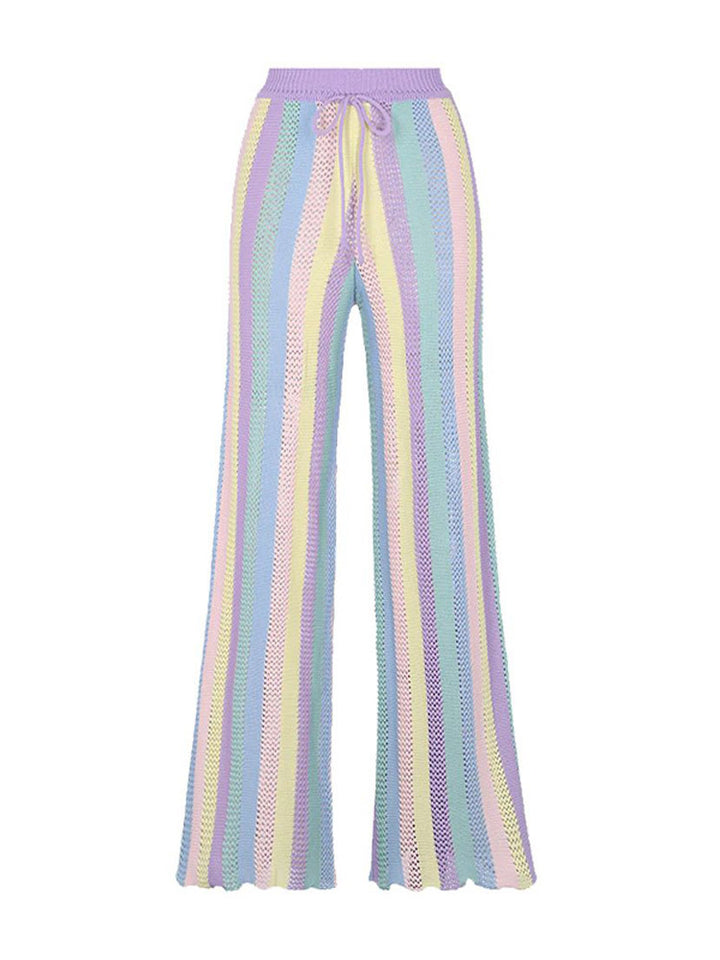 Dame Haremshorts med farverigt netdesign Stilla
