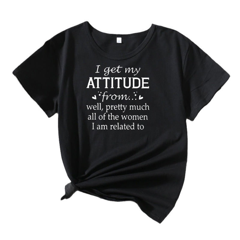 Kvinder Sjove Citater Grafik T-Shirt Stilla
