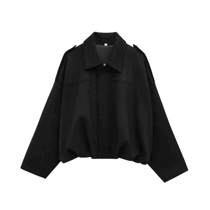 Dame casual blouson jakke med blødt materiale og moderne detaljer Stilla