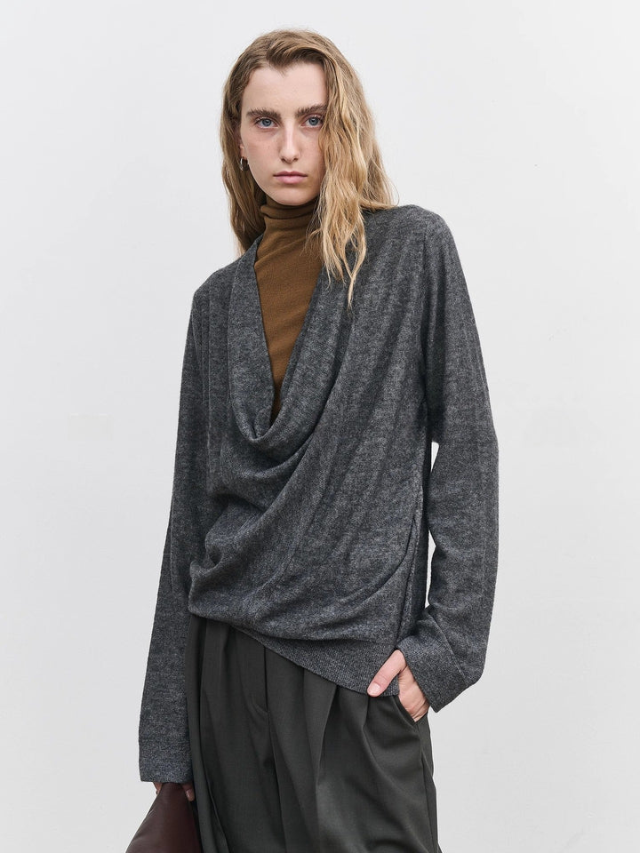 Dame afslappet turtleneck sweater lavet af højkvalitets finstrik Stilla