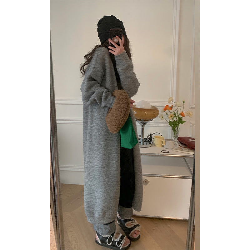 Kvinderne Lange Strik Cardigan Stilla