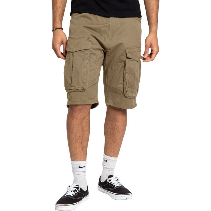 Herrer nan Cargoshorts med store klaplommer, lige ben og løs knælængde Skovae