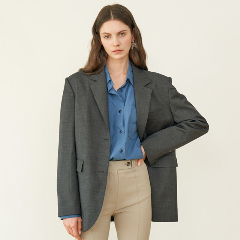Dame stilfuld Oversized Blazer i høj kvalitet stof med moderne detaljer Stilla
