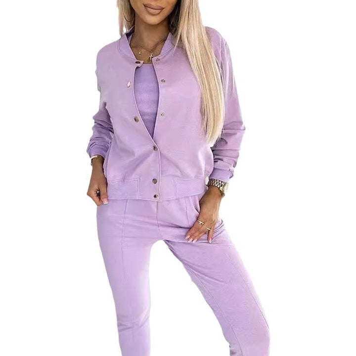 Kvinders sportssuit med kort top og urban jakke Stilla