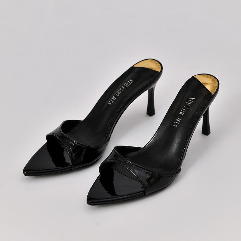 Dame stilfulde spidse Slingback-hæle med elegant rem-detalje Stilla