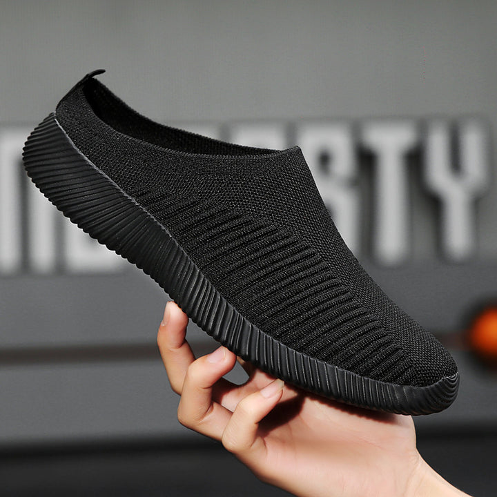 Dame nan ultralet Slip-On fritidssko med sømløs netstrik, ergonomisk hælflap og fleksibel bølge sål Skovae