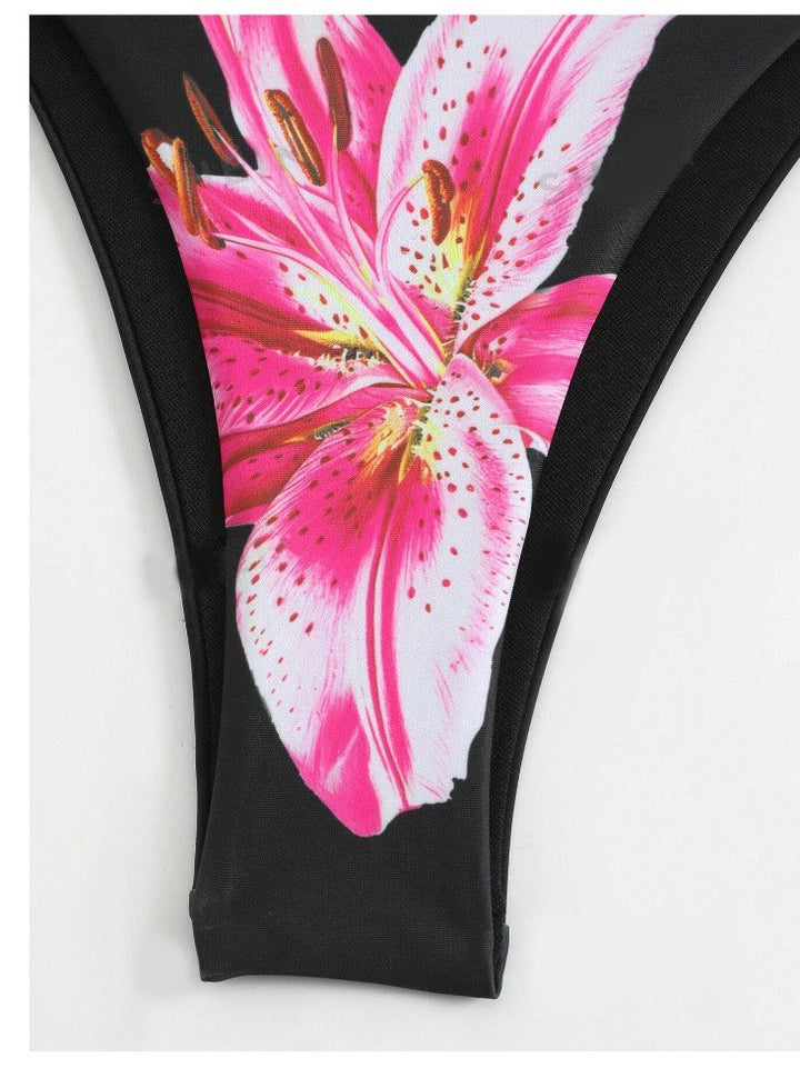 Dame bikini-sæt med blomsterkjole og justerbare stropper Stilla