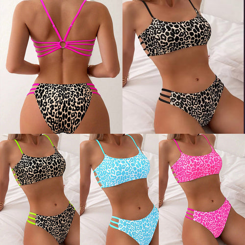 Femme Dyreprint Stropbikini-Sæt Stilla