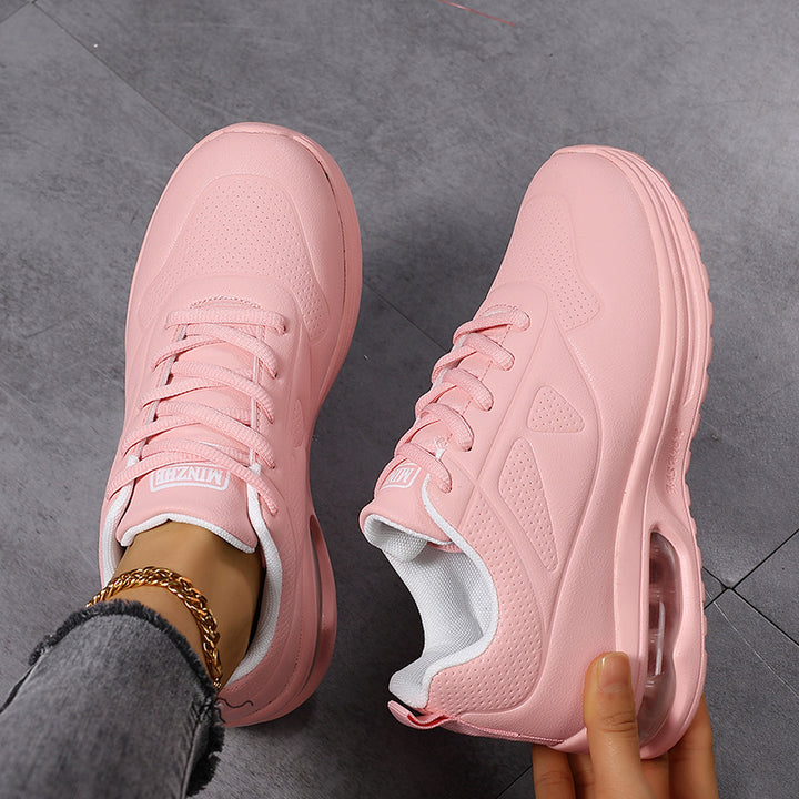 Dame nan lette sneakers med luftpose-mellemsål og polstret hælområde Skovae