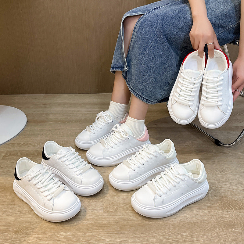 Dame komfortable plateau-sneakers med åndbart overmateriale Stilla