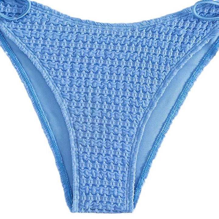 Dame triangel-bikini med legende bånd og elegant hæklede mønster Stilla