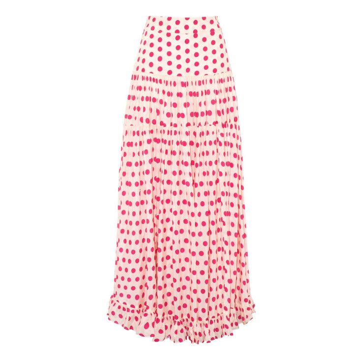 Dame bikiniset med bandeau-overdel og flæse-shorts Skovae