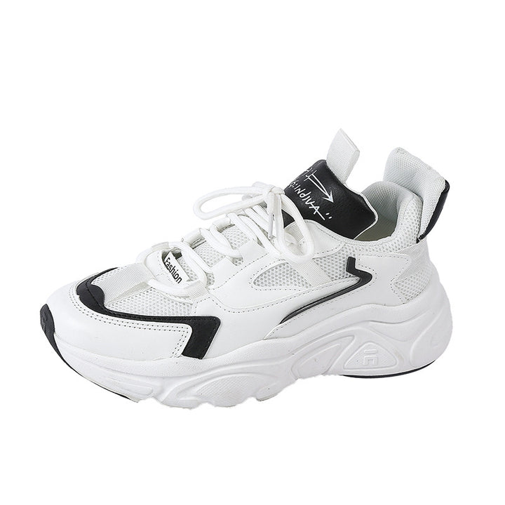 Dame Lettere Løbesneakers med åndbar Mesh-overflade og dæmpende sål Stilla