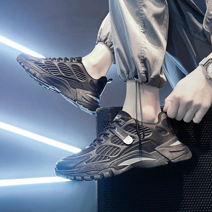 Herre Sporty Trail-Sneakers med støddæmpende sål og åndbar struktur Stilla