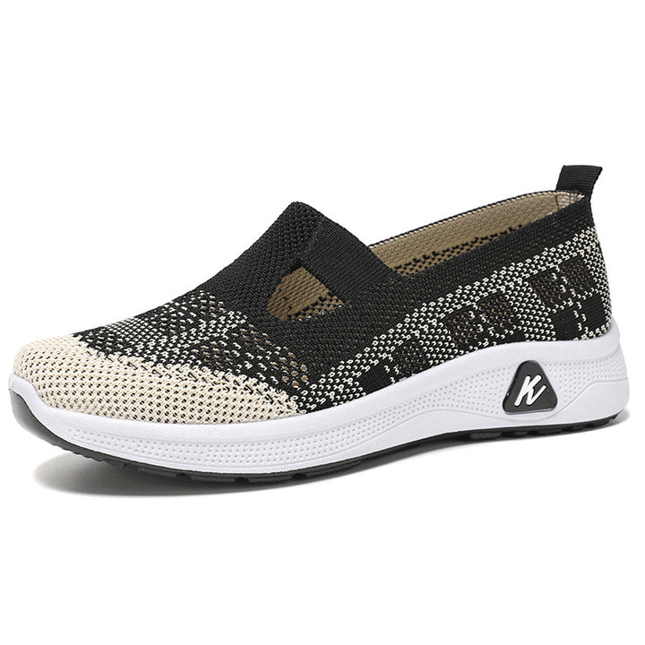 Dame Slip-On Sneakers med åndbar strikoverflade og fleksibel sål Stilla