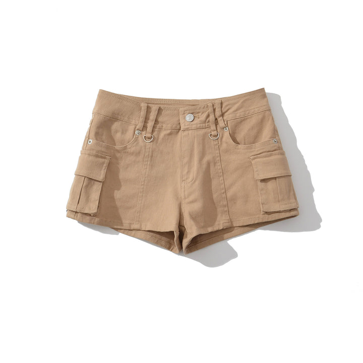 Dame Cargo-shorts med praktiske lommer og elastisk talje Stilla