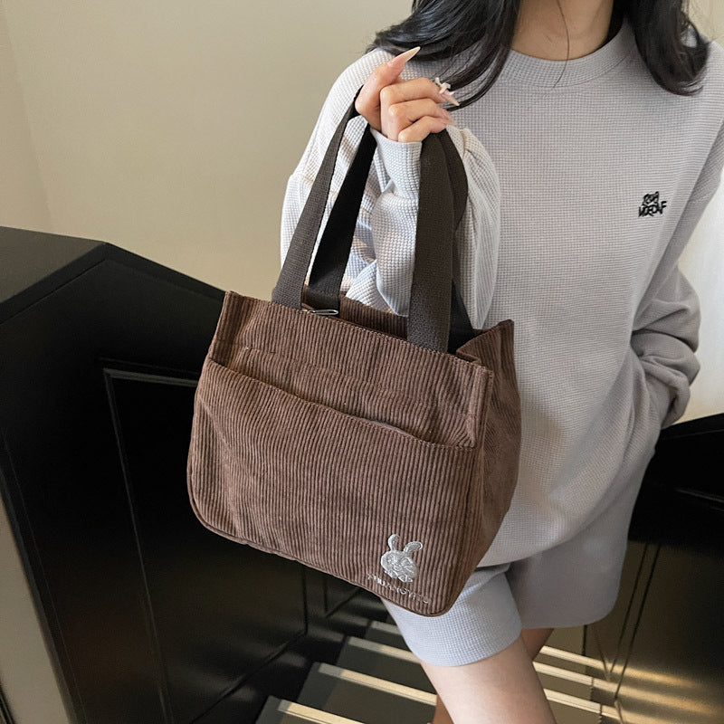 Feminint Stilfuld Canvas Taske Stilla