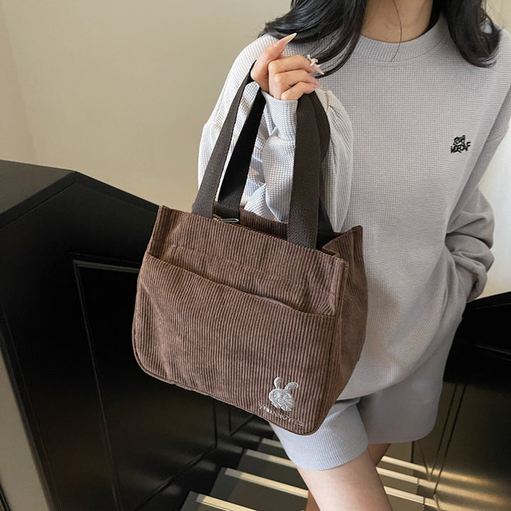 Feminint Stilfuld Canvas Taske Stilla