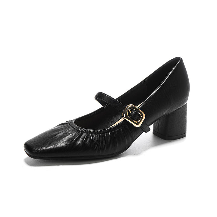 Damer Klassiske Mary Jane Pumps med tyk blokhæl Stilla