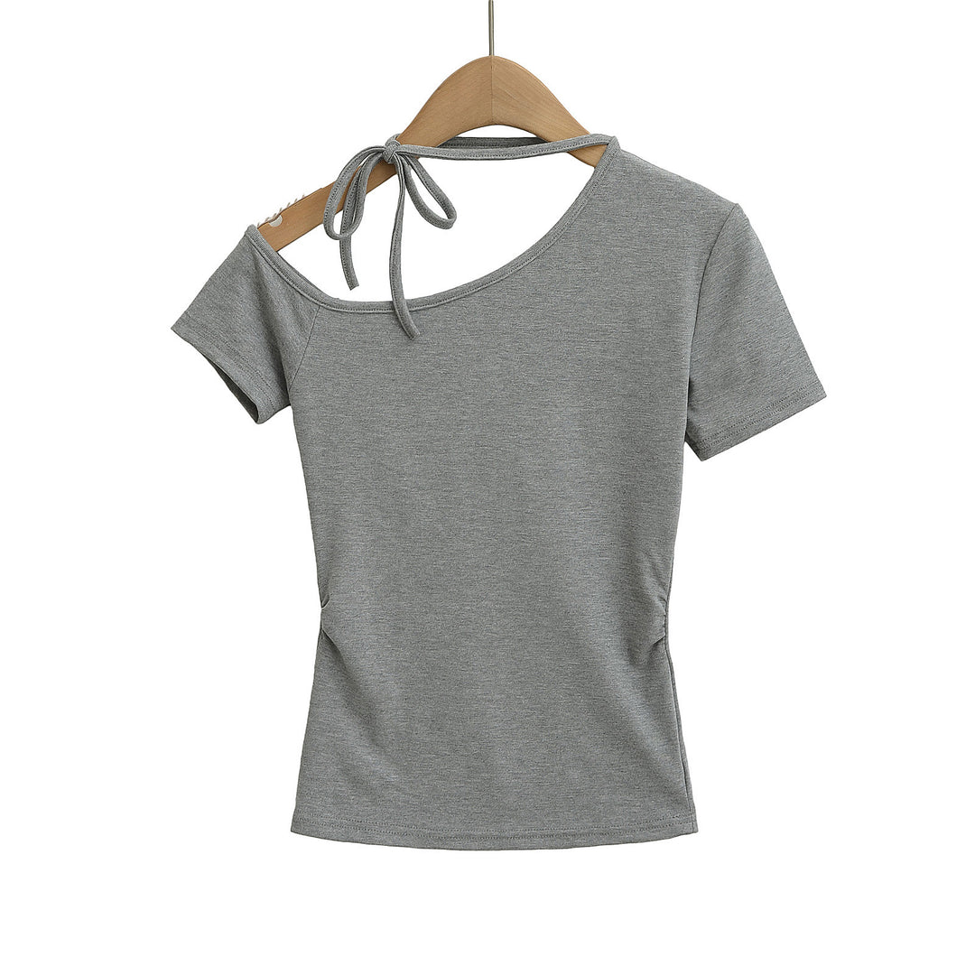 Dame Off-Shoulder Top med justerbare stropper og tætsiddende pasform Stilla