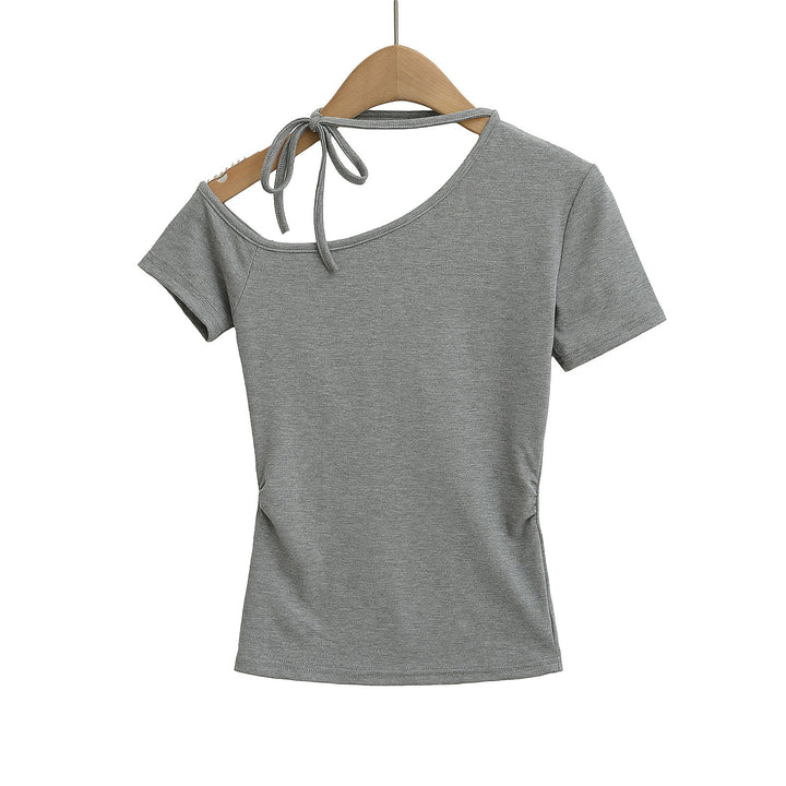Dame Off-Shoulder Top med justerbare stropper og tætsiddende pasform Stilla