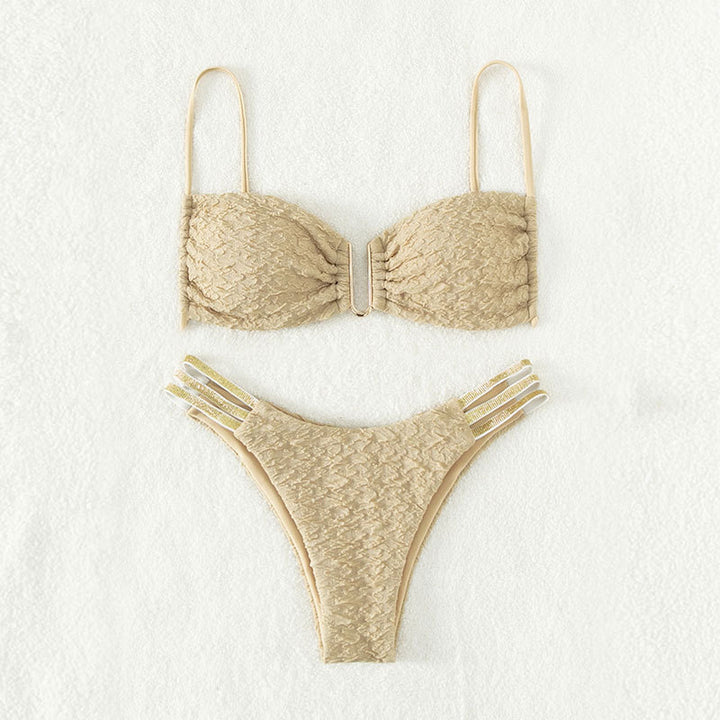 Dame Push-Up Bikini med raffineret snøre detaljer Skovae