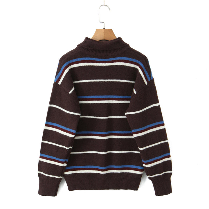 Dame stribet Poloshirt-striktrøje Stilla