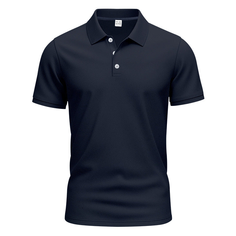 Herrer nan åndbart Piqué polo shirt kortærmet med knaplukning Skovae
