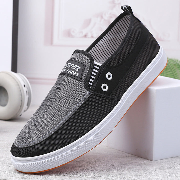 Dame Casual Slip-On Sneakers med struktureret stof og fleksibel komfort Stilla