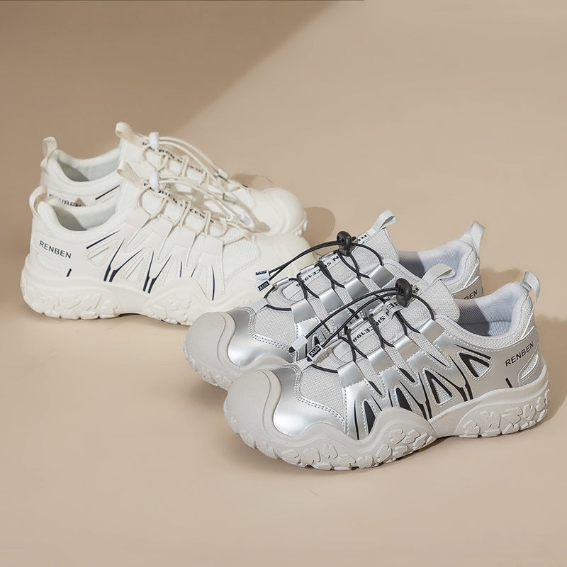 Dame Sporty Sneakers med elastisk snøresystem og dæmpende sålprofil Stilla