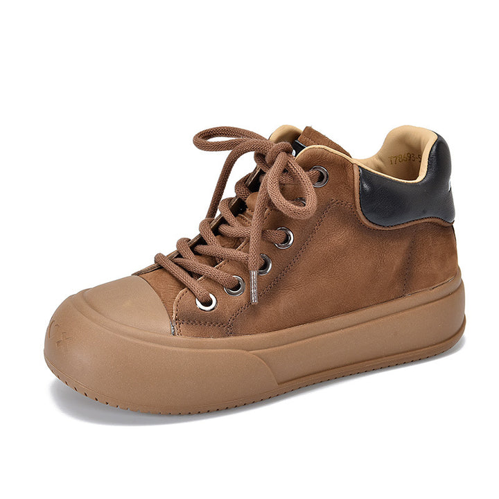 Dame High-Top Sneakers med robust ruskind og skridsikker Gummisål Stilla