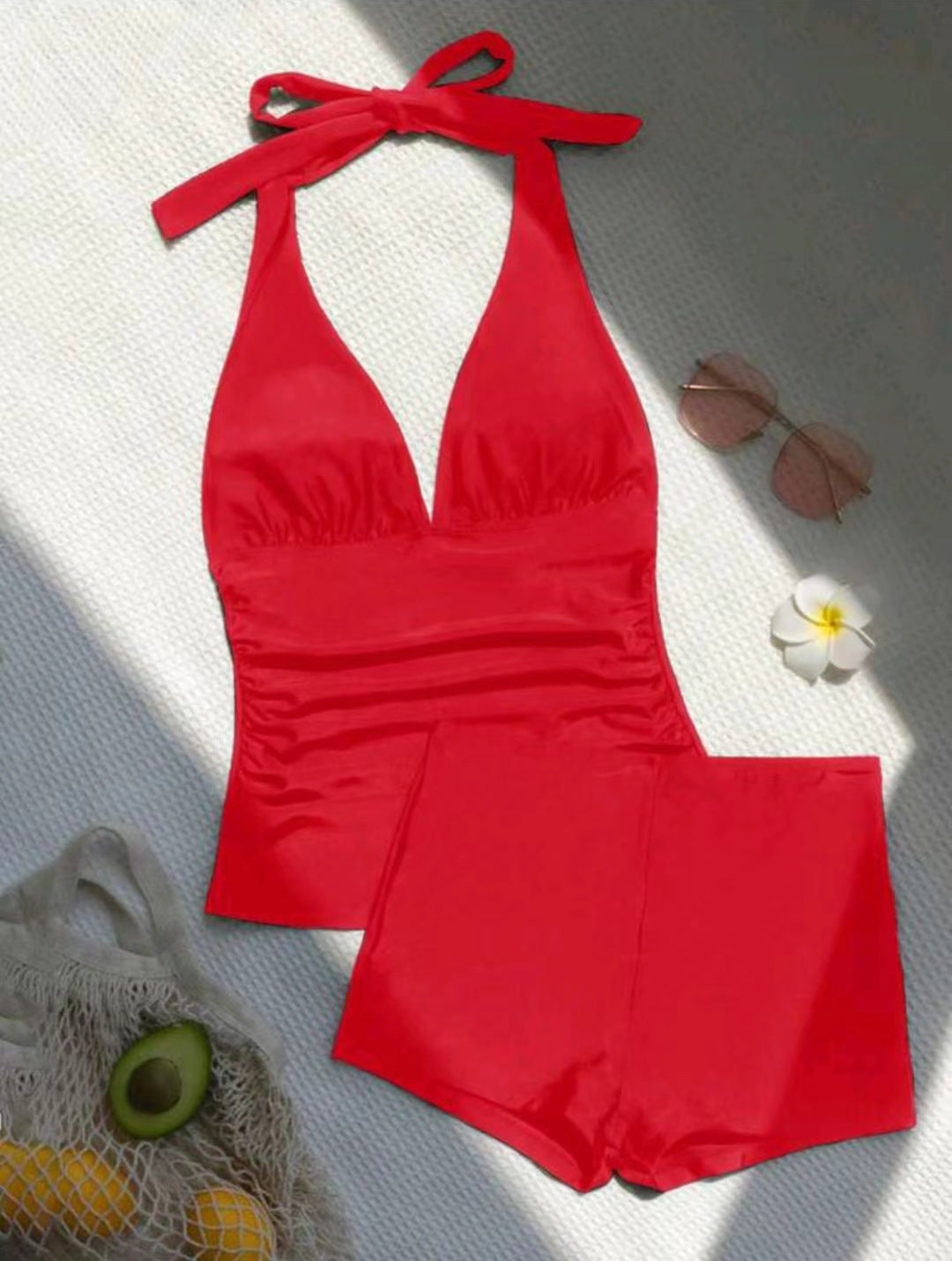 Damer Højskåren Tankini med fleksibel top Skovae