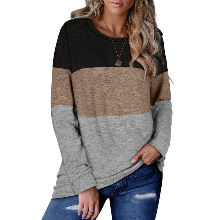 Femme Color Block Langærmet-Trøje Stilla