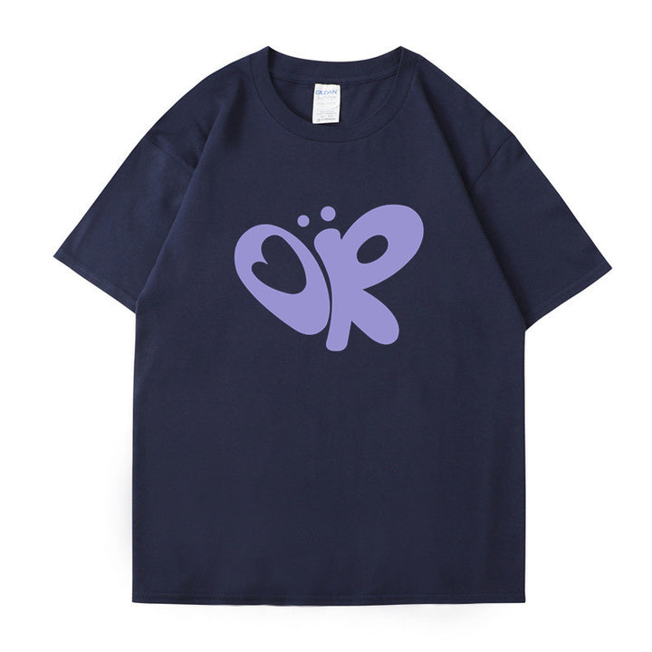 Dame casual T-shirt med unikt grafisk print Skovae