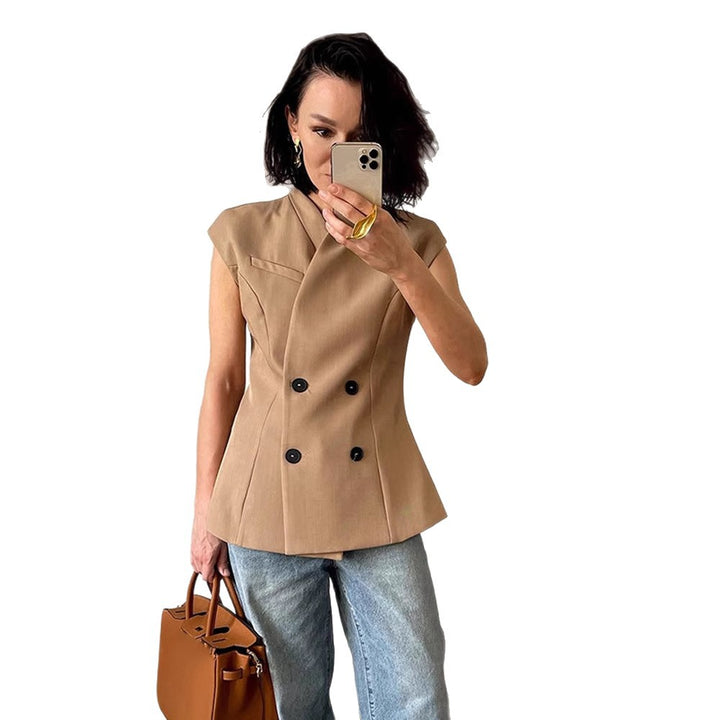 Dame Mode Blazer med asymmetrisk snit Stilla