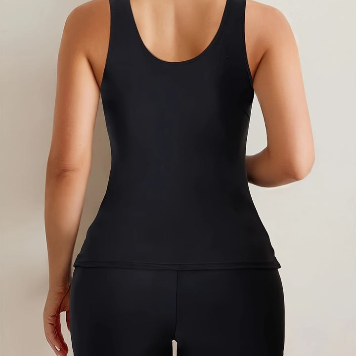 Dame Sport Tankini med glat snit og moderne design Skovae
