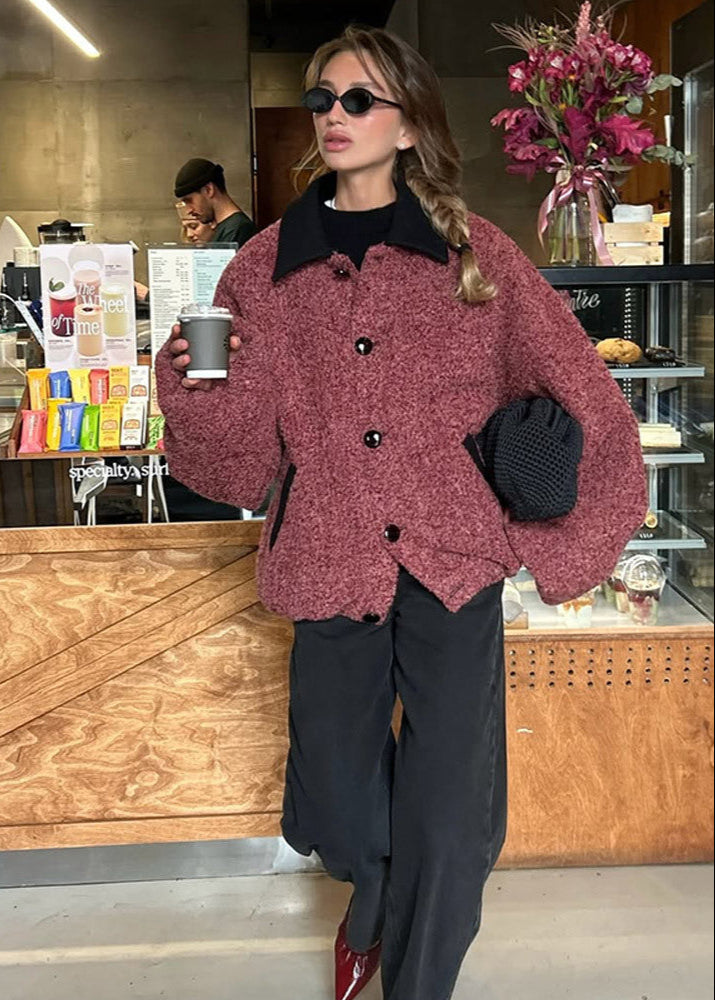 Stilla | Teddy Bouclé Jakke - Smart Oversized-stil