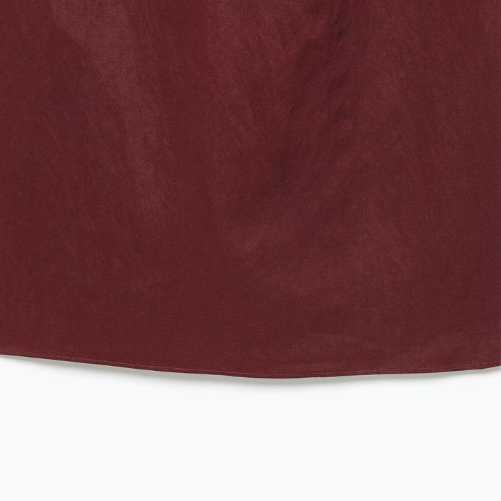 Dame wrap kjole med lang kant Skovae