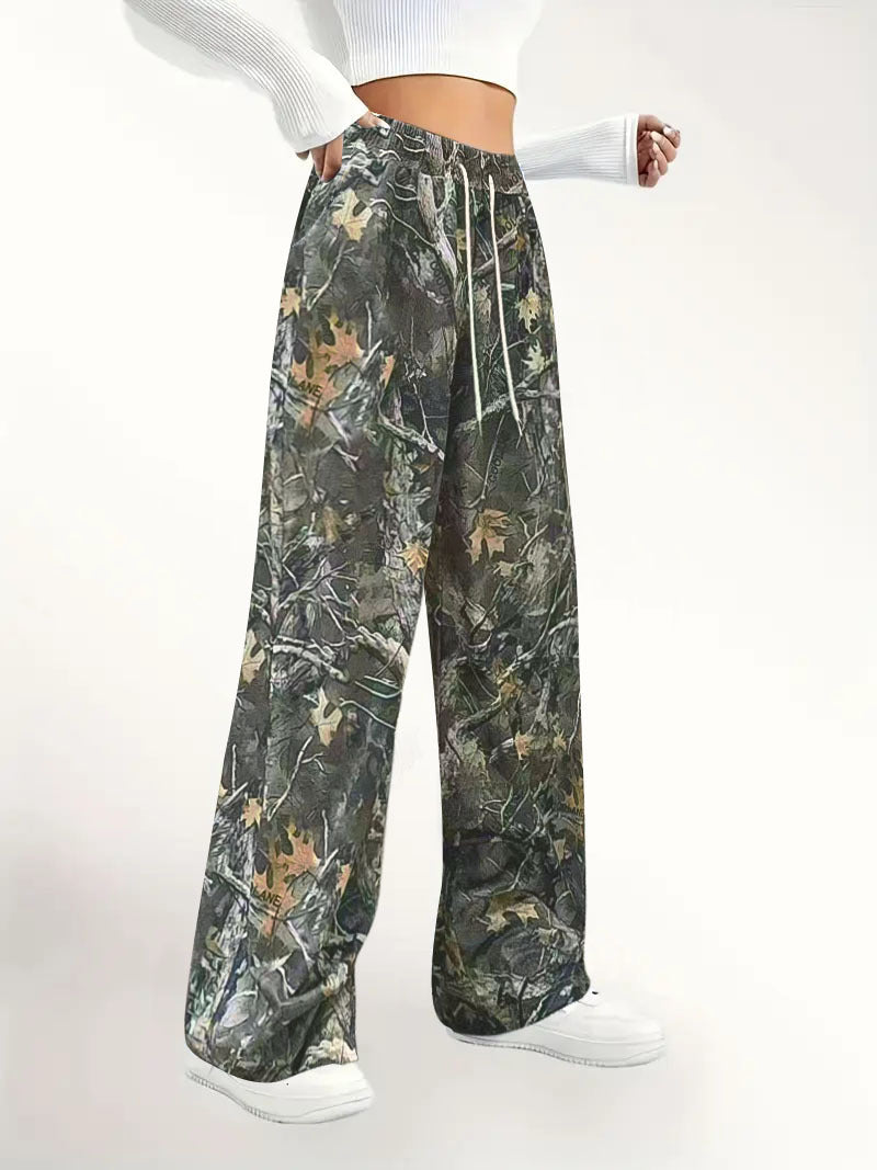 Dame Fashion-Baggybukser i camouflagemønster Stilla